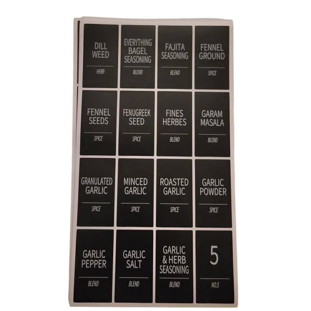 Spice and Baking Label Set